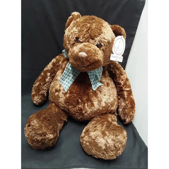 Large Brown Teddy Bear by Gund Heads and Tales Series 21" Soft Plush